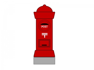 郵便ポストイラスト02 イラスト無料 かわいいテンプレート