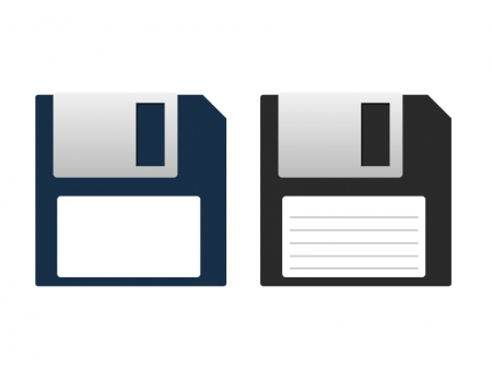 フロッピーディスク・FDDイラスト素材　無料ダウンロード