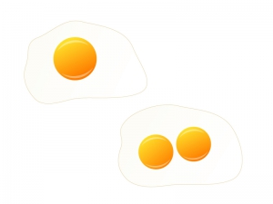 目玉焼き 卵イラスト素材 イラスト無料 かわいいテンプレート