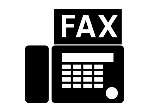 Fax ファクシミリシルエット素材 イラスト無料 かわいいテンプレート