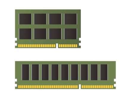 PC（パソコン）用メモリイラスト素材　無料ダウンロード
