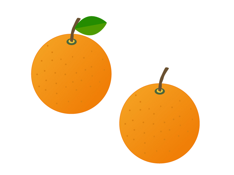 オレンジ 果物イラスト素材 イラスト無料 かわいいテンプレート