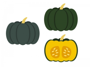 かぼちゃ 野菜イラスト素材 イラスト無料 かわいいテンプレート
