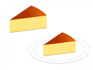 チーズケーキのイラスト素材 イラスト無料 かわいいテンプレート