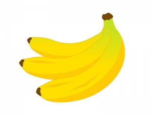 バナナのイラスト素材 イラスト無料 かわいいテンプレート
