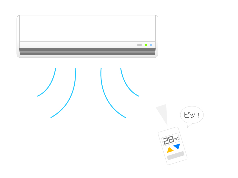 エアコン・節電イラスト素材