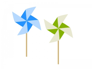 風車 折り紙のイラスト素材 イラスト無料 かわいいテンプレート