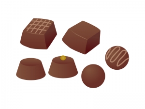 チョコレートのイラスト素材 イラスト無料 かわいいテンプレート