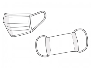 マスクのイラスト素材 イラスト無料 かわいいテンプレート