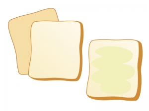 食パンのイラスト素材 イラスト無料 かわいいテンプレート