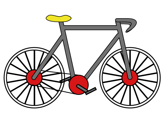 自転車・サイクリングのイラスト素材