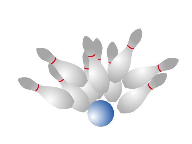 ボーリング・レジャーイラスト素材02