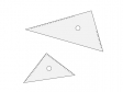 三角定規・文房具のイラスト素材