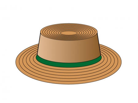 茶色い帽子のイラスト素材
