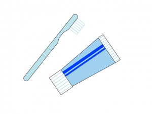 歯ブラシと歯磨き粉のイラスト素材 イラスト無料 かわいいテンプレート