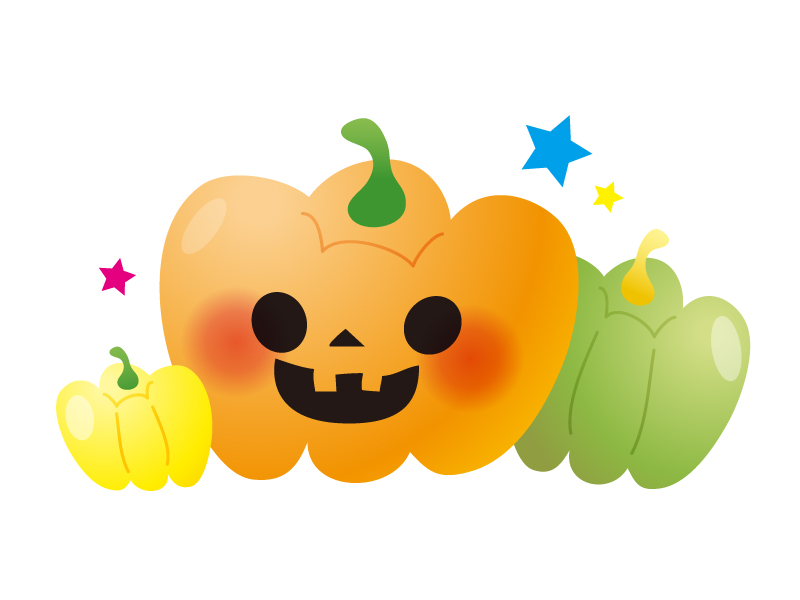 かぼちゃ・ハロウィンのイラスト素材