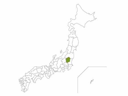 日本地図と栃木県のイラスト