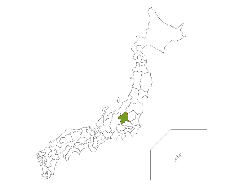 日本地図と群馬県のイラスト