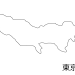 東京都の白地図のイラスト素材 イラスト無料 かわいいテンプレート 東京都の白地図のイラスト素材 イラスト無料 かわいいテンプレート