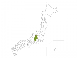 日本地図と長野県のイラスト イラスト無料 かわいいテンプレート
