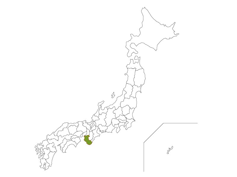 日本地図と和歌山県のイラスト