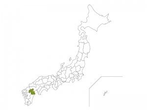 日本地図と大分県のイラスト イラスト無料 かわいいテンプレート