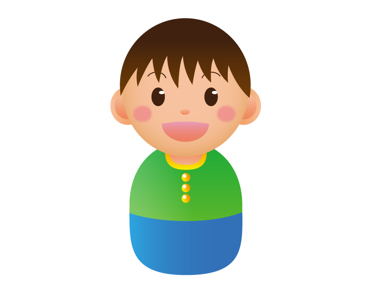 男の子のアイコンイラスト素材