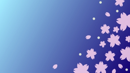 夜桜の壁紙・背景素材 1,920px×1,080px