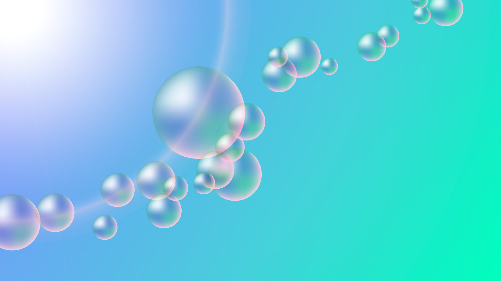 シャボン玉・バブルの壁紙・背景素材 1,920px×1,080px 02