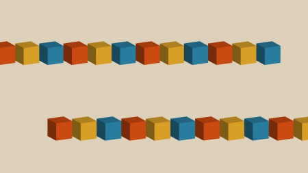 カラフルなブロック模様の壁紙・背景素材 1,920px×1,080px