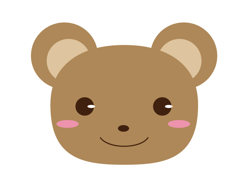 かわいいクマのイラスト素材