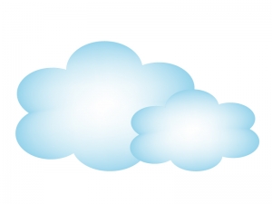 雲 クラウド 空 天気イラスト素材05 イラスト無料 かわいいテンプレート