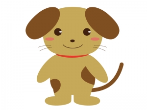 かわいい犬 全身 のイラスト素材 イラスト無料 かわいいテンプレート