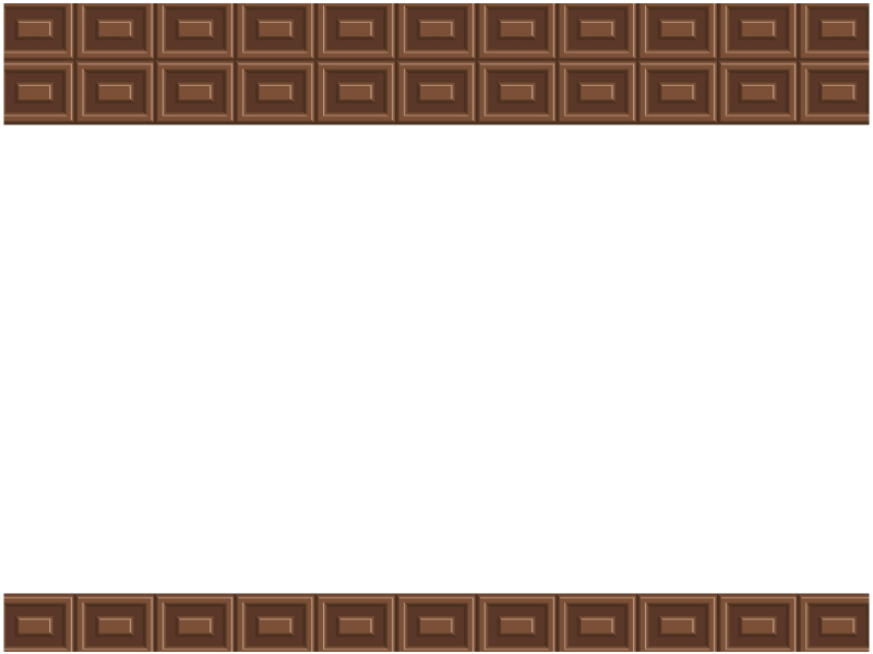 チョコレートのフレーム・枠イラスト