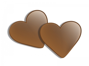 ハート型チョコレートのバレンタインイラスト素材02 イラスト無料
