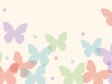 パステル調の蝶々の壁紙・背景素材 1,920px×1,080px