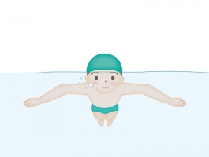 水泳 平泳ぎのイラスト素材 イラスト無料 かわいいテンプレート