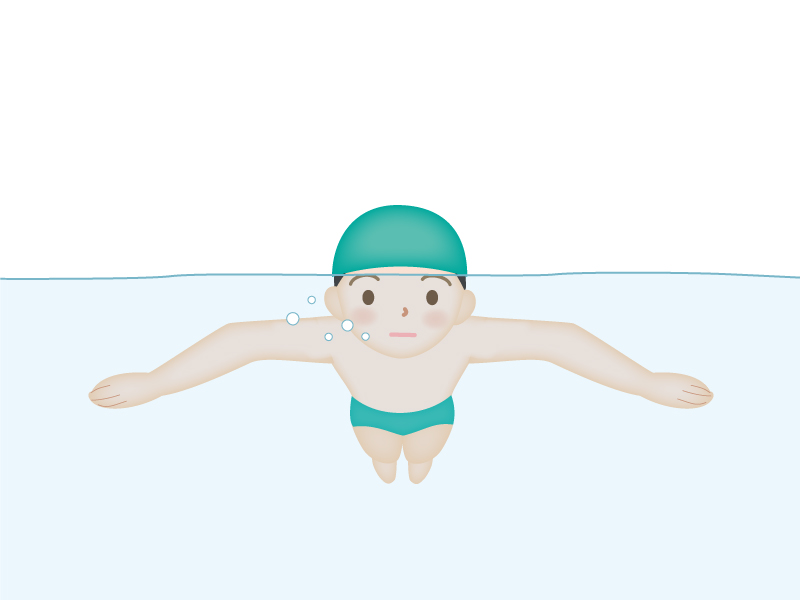 水泳 平泳ぎのイラスト素材 イラスト無料 かわいいテンプレート
