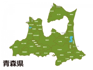 青森県 市町村別 の地図イラスト素材 イラスト無料 かわいいテンプレート