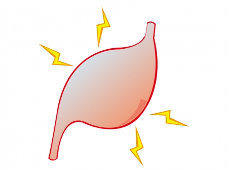 キリキリした胃のイラスト素材