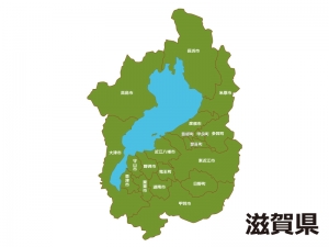 滋賀県 市町村別 の地図イラスト素材 イラスト無料 かわいいテンプレート