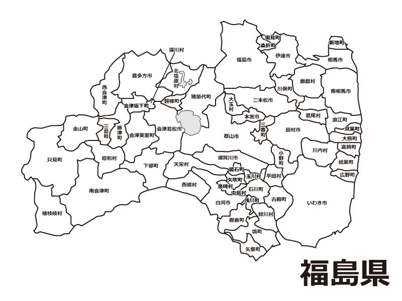 福島 県 地図