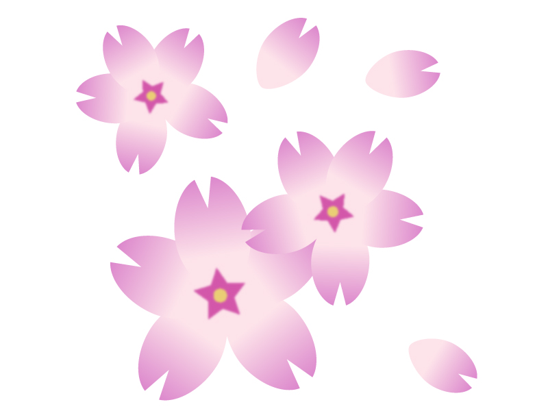 桜の花びら・春のイラスト02