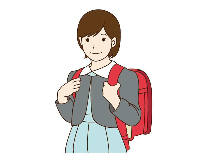 小学生の女の子のイラスト