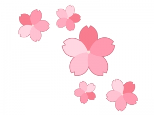 桜の花びら 春のイラスト03 イラスト無料 かわいいテンプレート