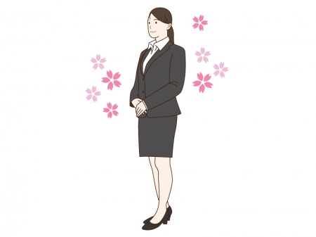 新入社員をイメージした女性のイラスト02