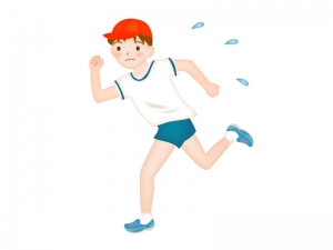 走る男の子のイラスト イラスト無料 かわいいテンプレート