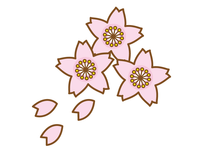 桜の花びら・春のイラスト04