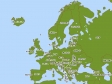 ヨーロッパ（欧州）の地図イラスト素材