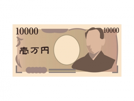 一万円札のイラスト